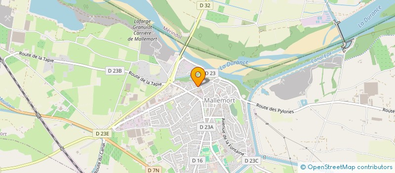 localisation de l'entreprise SCI CESTRAL  MALLEMORT