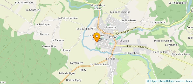 localisation de l'entreprise SCI CESYL  GENILLE