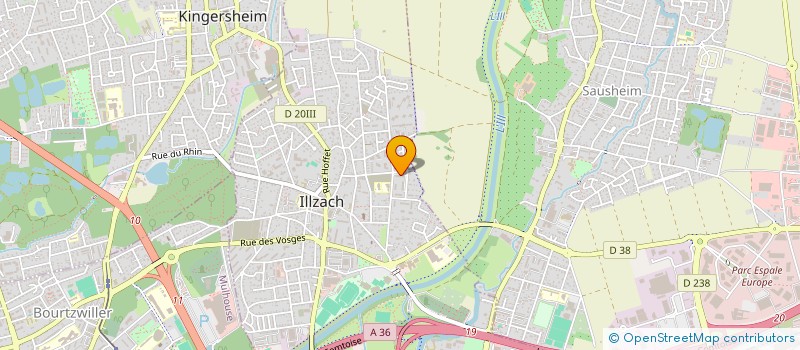 localisation de l'entreprise SCI CESYMAN  ILLZACH