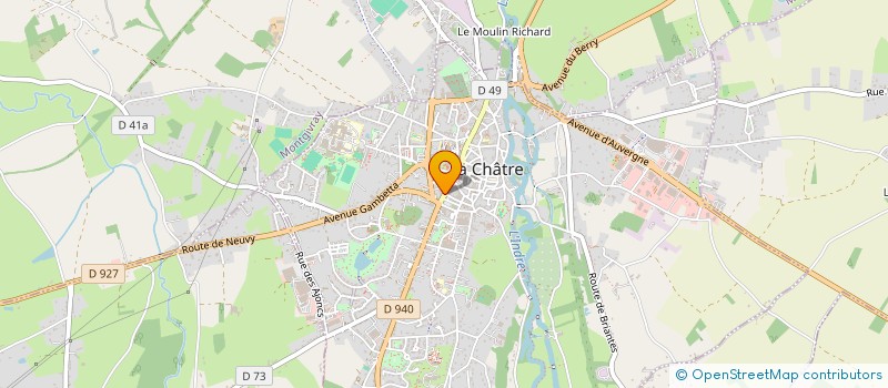 localisation de l'entreprise SCI CESYPAGE à LA CHATRE