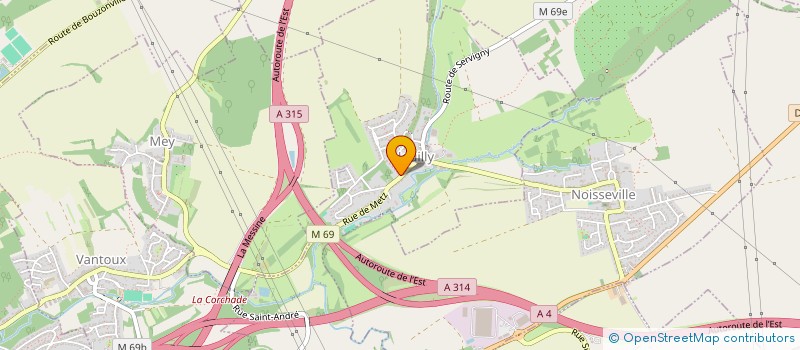 localisation de l'entreprise SCI CET  NOUILLY