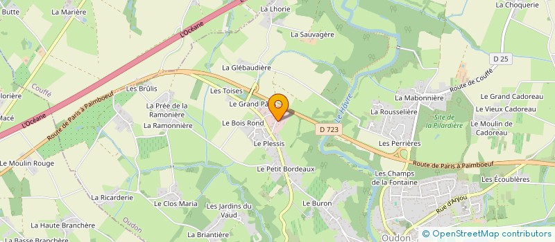 localisation de l'entreprise SCI CETANOU  OUDON