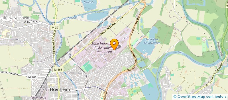 localisation de l'entreprise SCI CETIN  BISCHHEIM