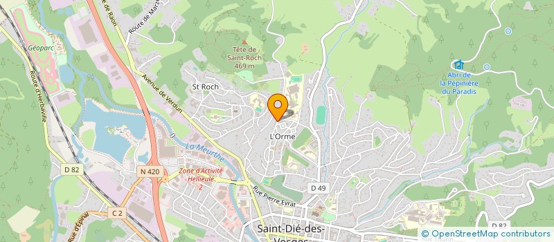 localisation de l'entreprise SCI CETIN 62  SAINT-DIE-DES-VOSGES