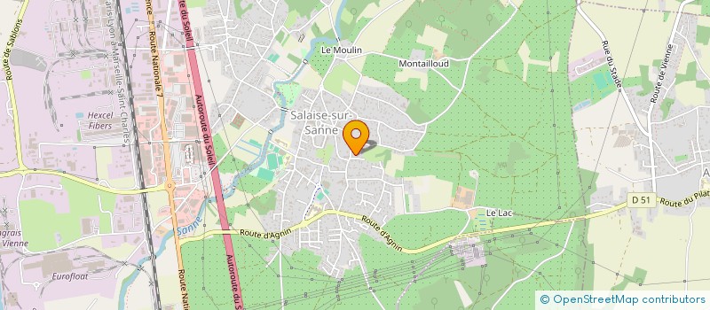 localisation de l'entreprise SCI CETIN  SALAISE-SUR-SANNE