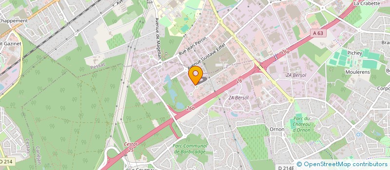 localisation de l'entreprise SCI CETIOM ITERG  CANEJAN