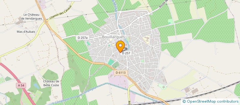 localisation de l'entreprise SCI CETOMA  BOUILLARGUES