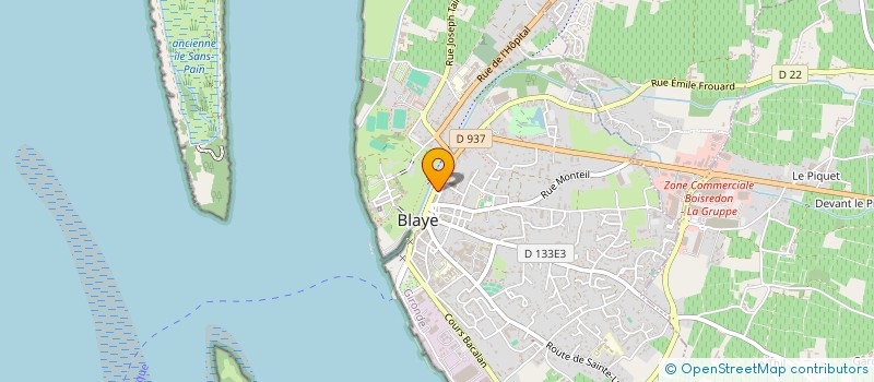 localisation de l'entreprise SCI CEVAL à BLAYE