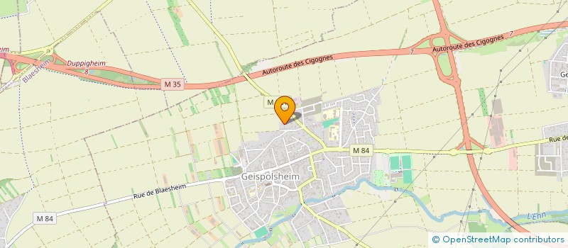 localisation de l'entreprise SCI CEVAL  GEISPOLSHEIM