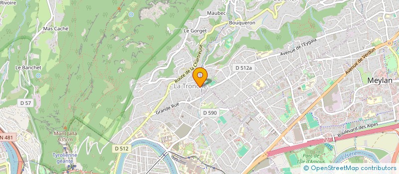 localisation de l'entreprise SCI CEVALEM  LA TRONCHE