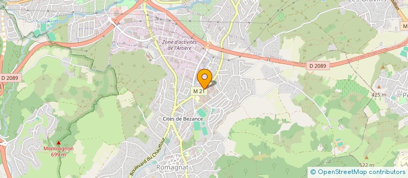 localisation de l'entreprise SCI CEVEGE  ROMAGNAT