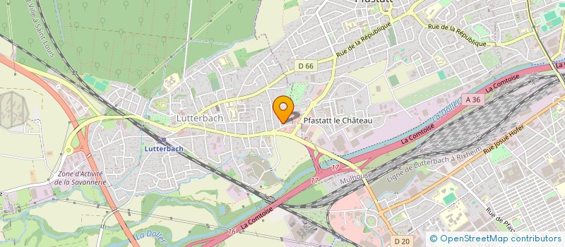 localisation de l'entreprise SCI CEVENA  LUTTERBACH