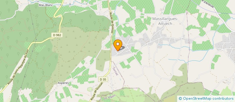 localisation de l'entreprise SCI CEVENNES  TORNAC