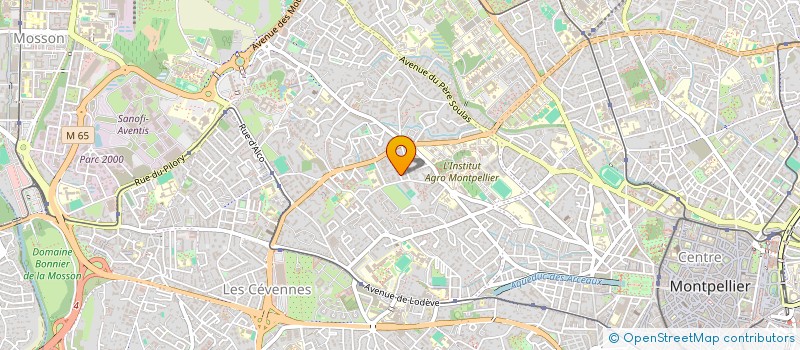 localisation de l'entreprise SCI CEVENNES EXPANSION à MONTPELLIER