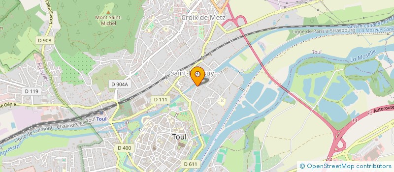 localisation de l'entreprise SCI CEVESA  TOUL