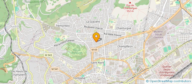 localisation de l'entreprise SCI CEVILIANE  CLERMONT-FERRAND