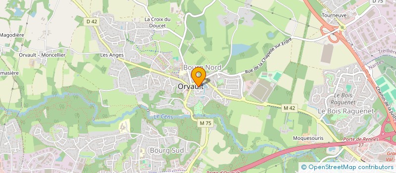 localisation de l'entreprise SCI CEYB à ORVAULT