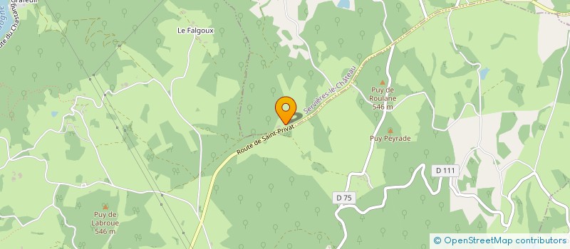 localisation de l'entreprise SCI CEYRAT  SERVIERES-LE-CHATEAU