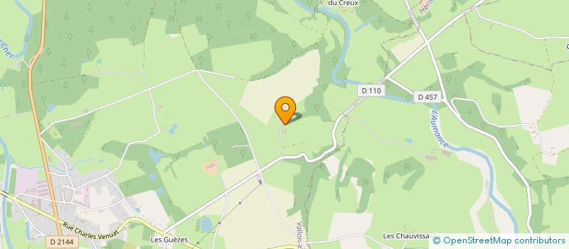 localisation de l'entreprise SCI CEZAME  VALLON-EN-SULLY