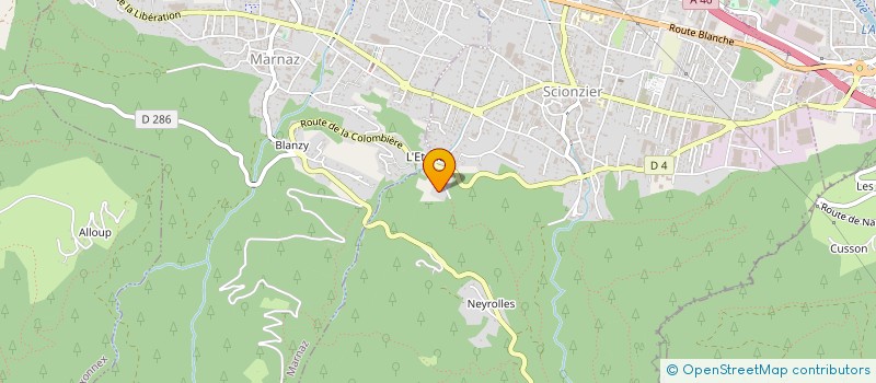 localisation de l'entreprise SCI CEZANNE à SCIONZIER