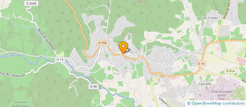 localisation de l'entreprise SCI CEZANNE à GRIMAUD