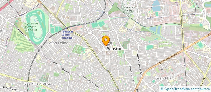 localisation de l'entreprise SCI CF ARIANE  LE BOUSCAT