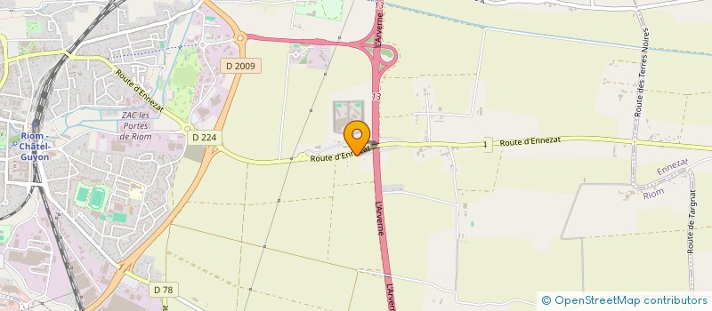 localisation de l'entreprise SCI CF DAMON  RIOM