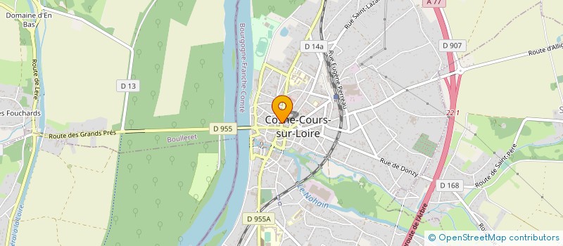 localisation de l'entreprise SCI CF DU VAL DE LOIRE à COSNE-COURS-SUR-LOIRE