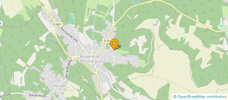 localisation de l'entreprise SCI CF HUJULAU à BRUYERES-ET-MONTBERAULT
