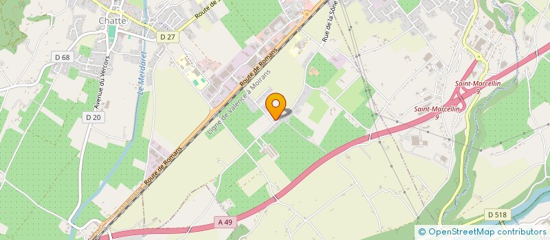 localisation de l'entreprise SCI CF INVEST  CHATTE