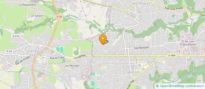 localisation de l'entreprise SCI CF LAMOTTE  CRAPONNE