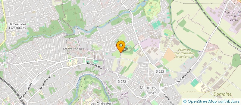 localisation de l'entreprise SCI  CF2  VILLECRESNES