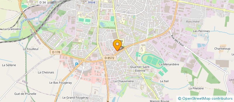 localisation de l'entreprise SCI CF3  VITRE