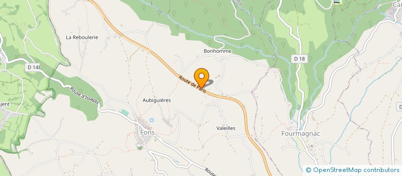 localisation de l'entreprise SCI CFAPC  FONS