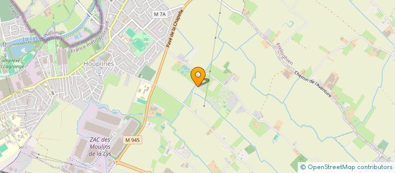 localisation de l'entreprise SCI CFB  HOUPLINES