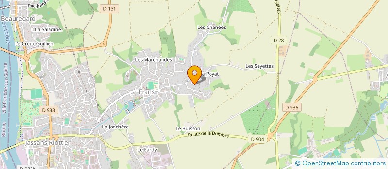 localisation de l'entreprise SCI CFB à FRANS