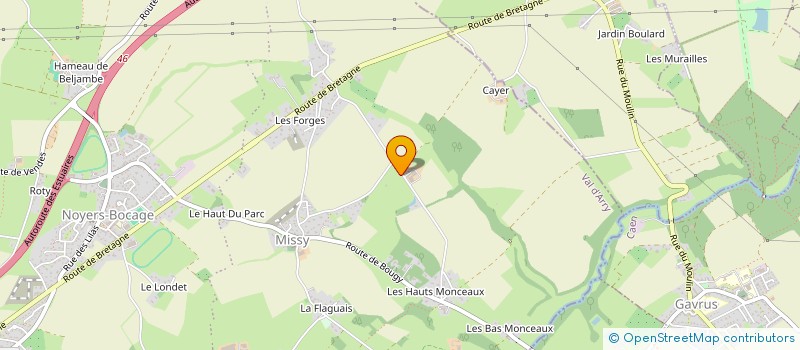 localisation de l'entreprise SCI CFCE  LA CAINE