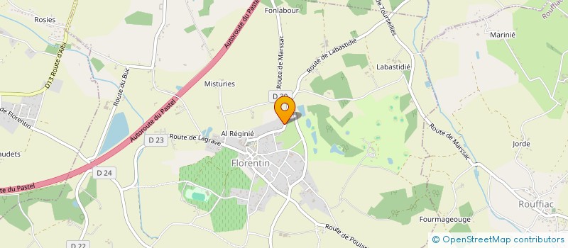 localisation de l'entreprise SCI CFD BAT  FLORENTIN