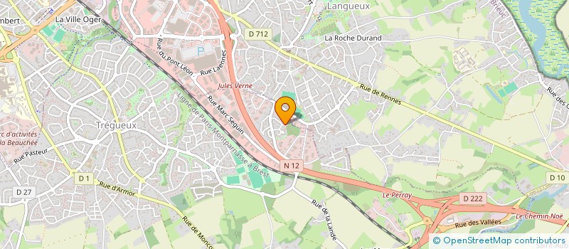 localisation de l'entreprise SCI CFG  TREGUEUX