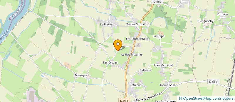 localisation de l'entreprise SCI CFI  SAINT-DIDIER-SUR-CHALARONNE