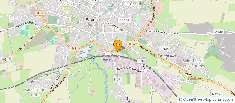 localisation de l'entreprise SCI CFJ  BAYEUX