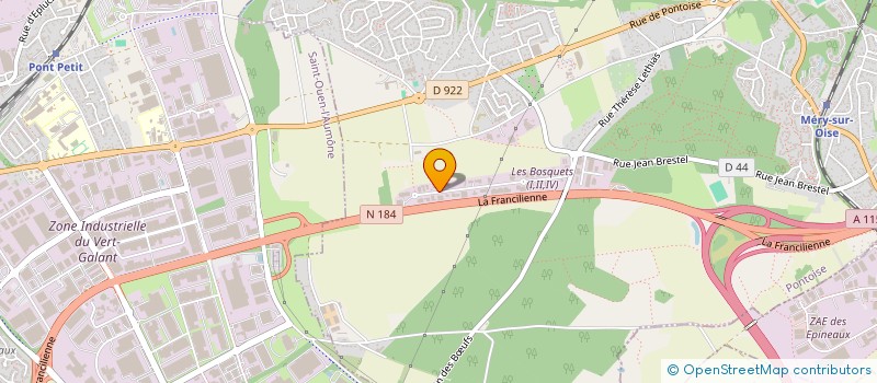 localisation de l'entreprise SCI CFK2 EMERAUDE  MERY-SUR-OISE