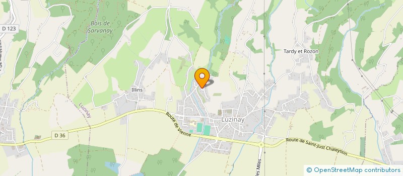 localisation de l'entreprise SCI CFL  LUZINAY