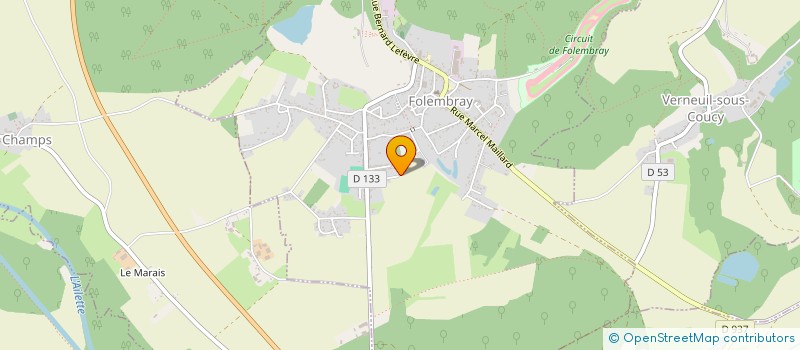 localisation de l'entreprise SCI CFL  FOLEMBRAY