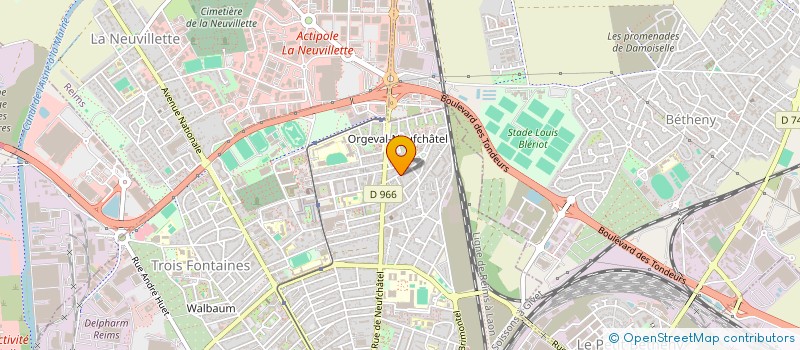 localisation de l'entreprise SCI CFM  REIMS