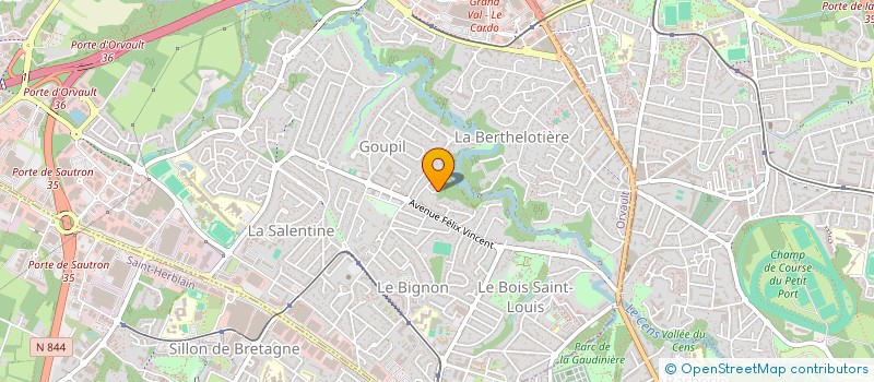 localisation de l'entreprise SCI CFM à ORVAULT