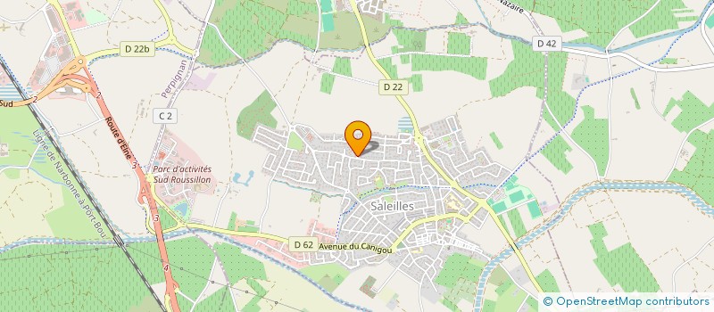 localisation de l'entreprise SCI CFP IMMO  SALEILLES
