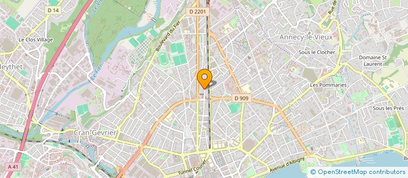 localisation de l'entreprise SCI CFR à ANNECY