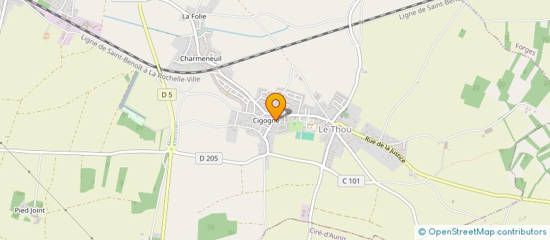 localisation de l'entreprise SCI CFVK  BOUHET