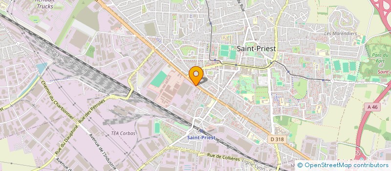 localisation de l'entreprise SCI CG  SAINT-PRIEST